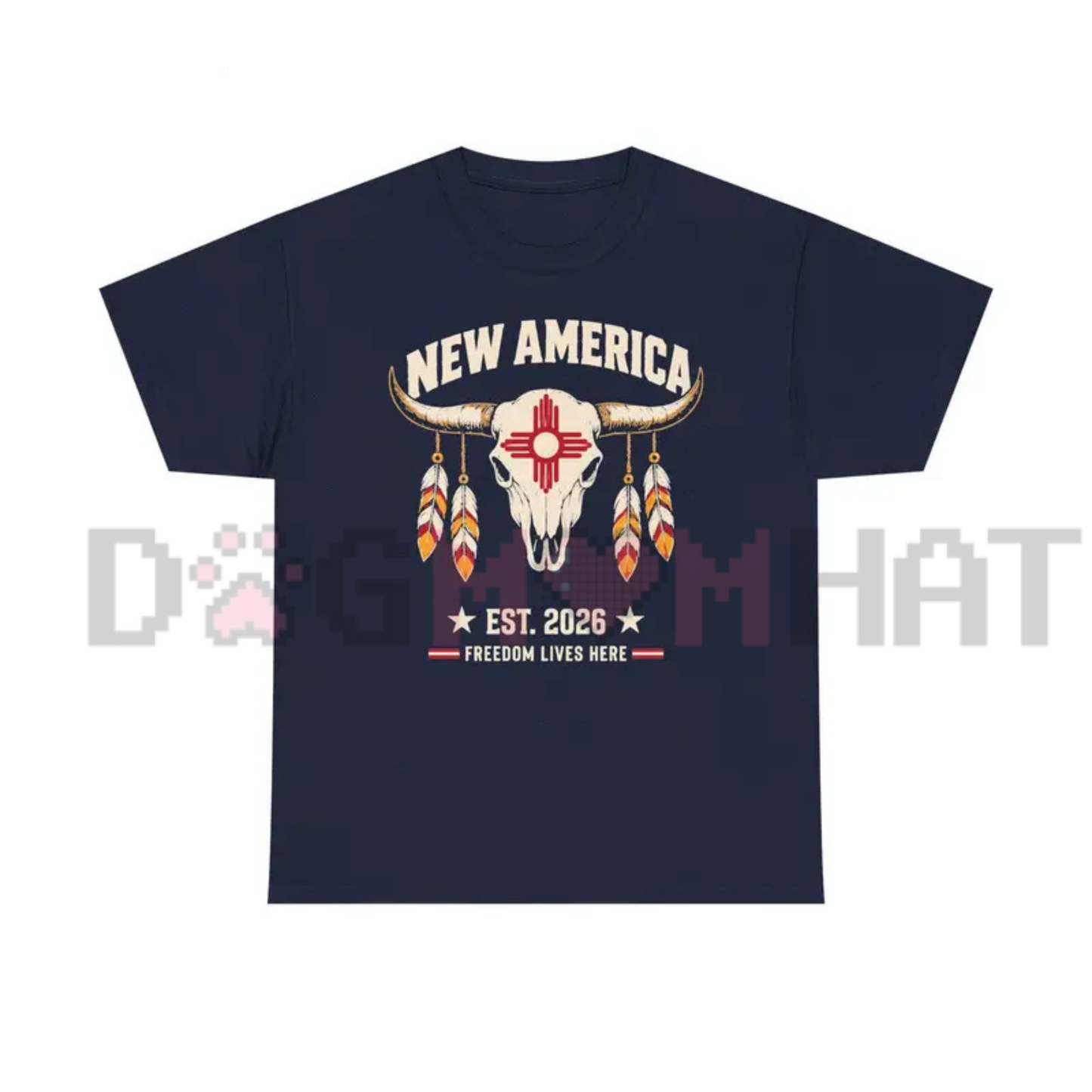 "New America" New Mexico Graphic T-Shirt - Southwest Zia Sun State Pride Tee
