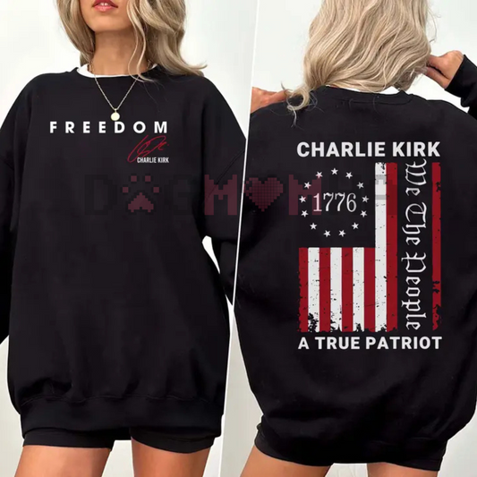 Patriotic 1776 "We The People" American Flag Pullover – Unisex Freedom Sweatshirt