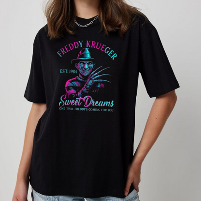 Horror Characters T-Shirt – Retro Halloween Shirt