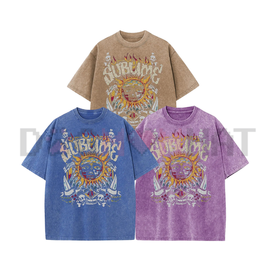 Sunland Oversized Sun Pattern T-Shirt