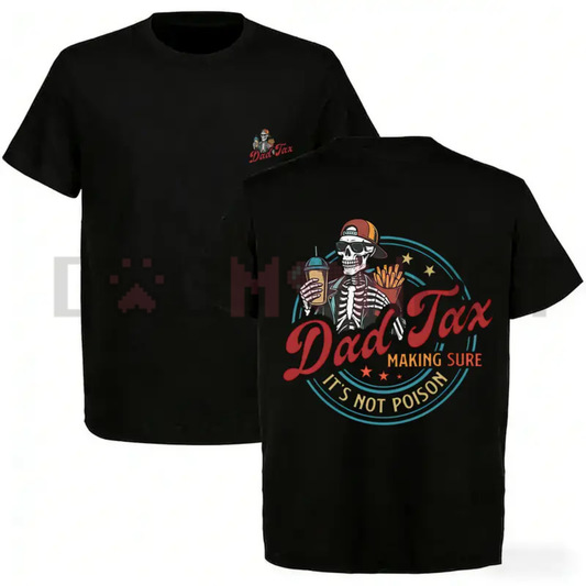 "Dad Tax" Skeleton Retro Graphic Tee