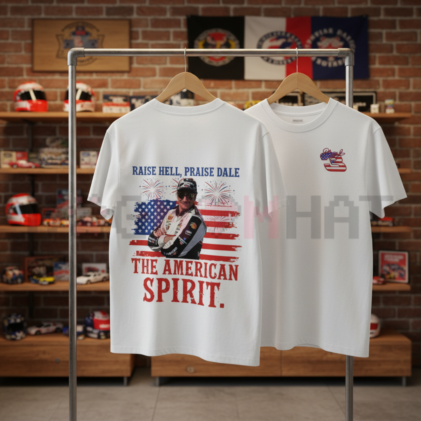 Praise Dale" T-Shirt – 2-Sided American Spirit Racing Tee