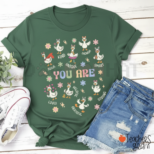 Silly Goose You Are Kind T-Shirt – Motivational Goose Graphic Tee | Positive Encouragement Apparel