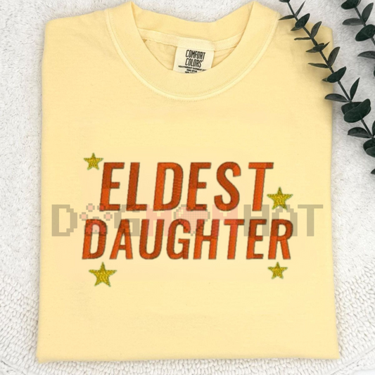 Daughter 100% Cotton Embroidered T-Shirt – Sweet Minimalist Tee, Gift for Daughter