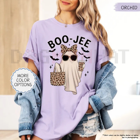'Boo-Jee' Ghost Comfort Colors® T-Shirt – Luxury Spooky Status Shirt