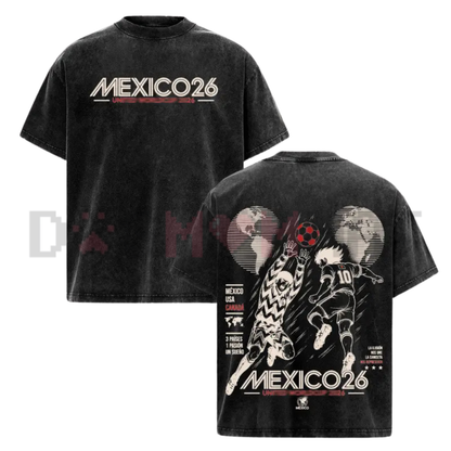 Mexico "World Football Tour 2026" Anime Soccer Tee