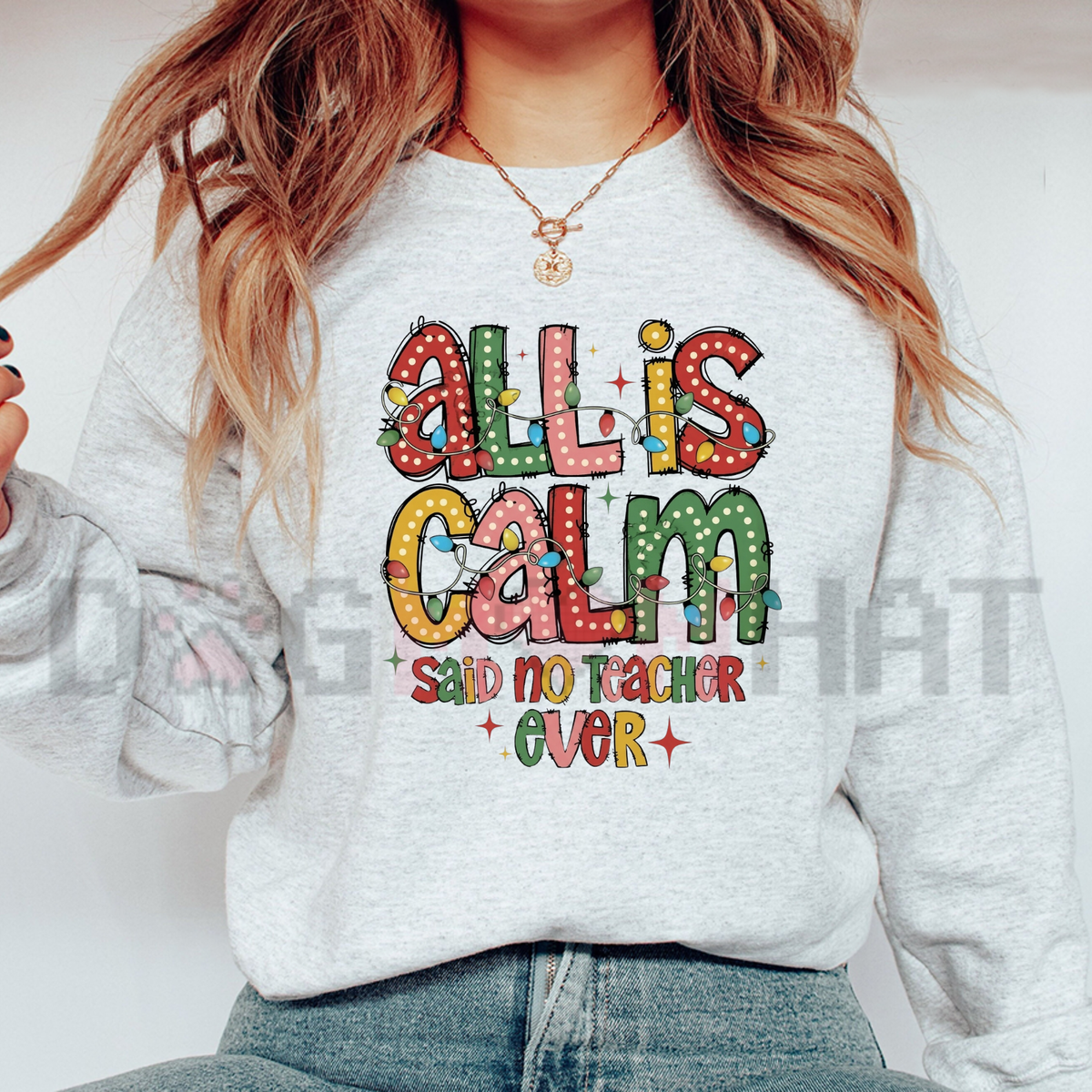 Festive Friction Sweatshirt – Retro Sarcastic Christmas Teacher Holiday Crewneck