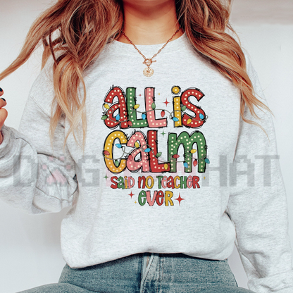 Festive Friction Sweatshirt – Retro Sarcastic Christmas Teacher Holiday Crewneck