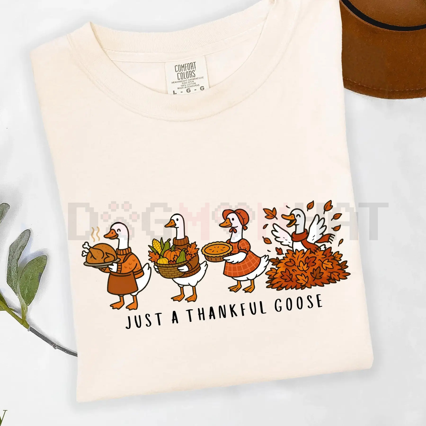 'Silly Goose Thankful' Comfort Colors® Tee – Funny Goose Thanksgiving Shirt