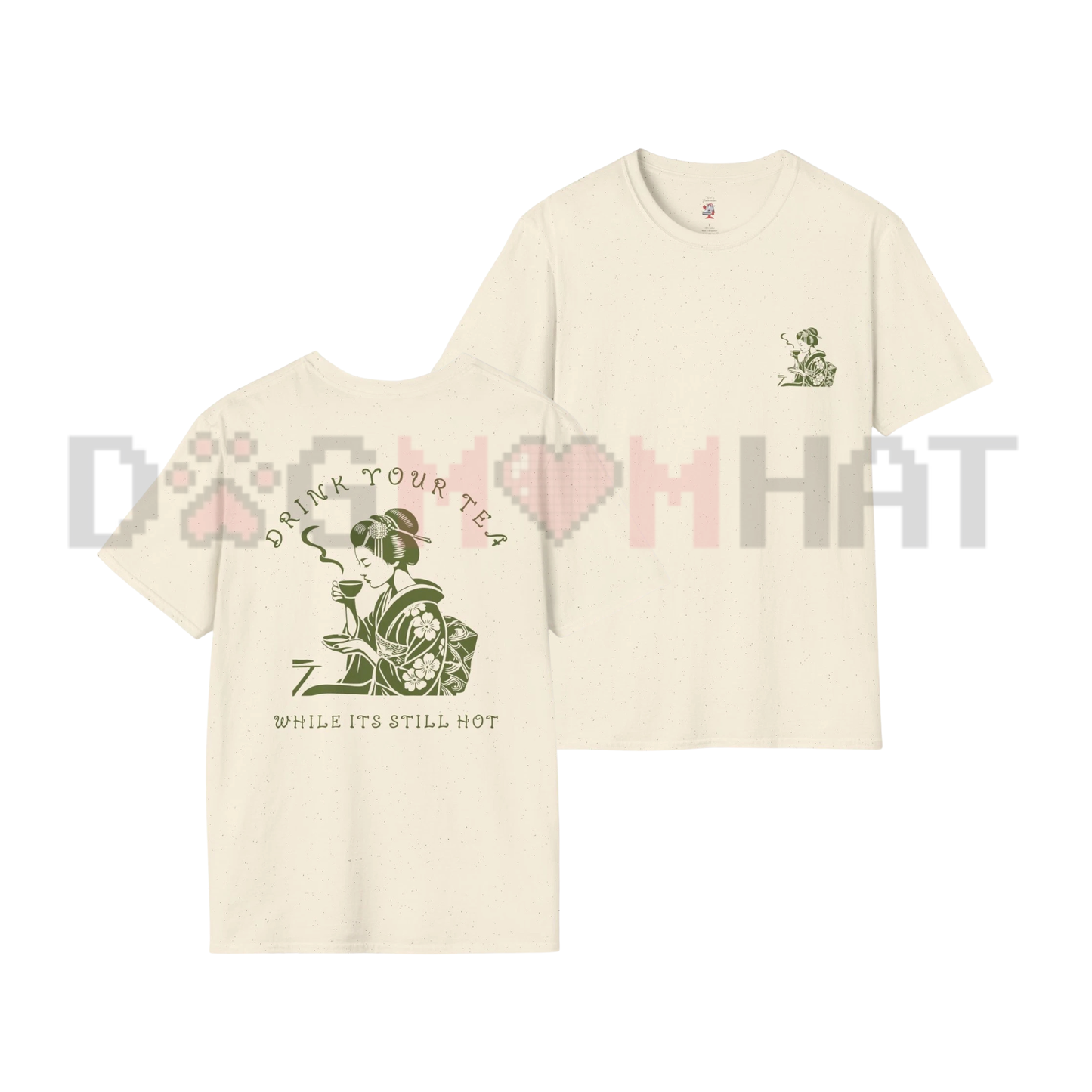 Matcha Dunks Culture Graphic Tee - Drink Your Tea Sneaker Matching Shirt for Yuto Horigome SB Dunk Low