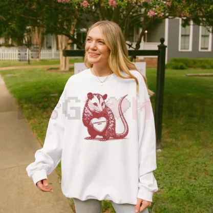 Possum Valentines Sweatshirt