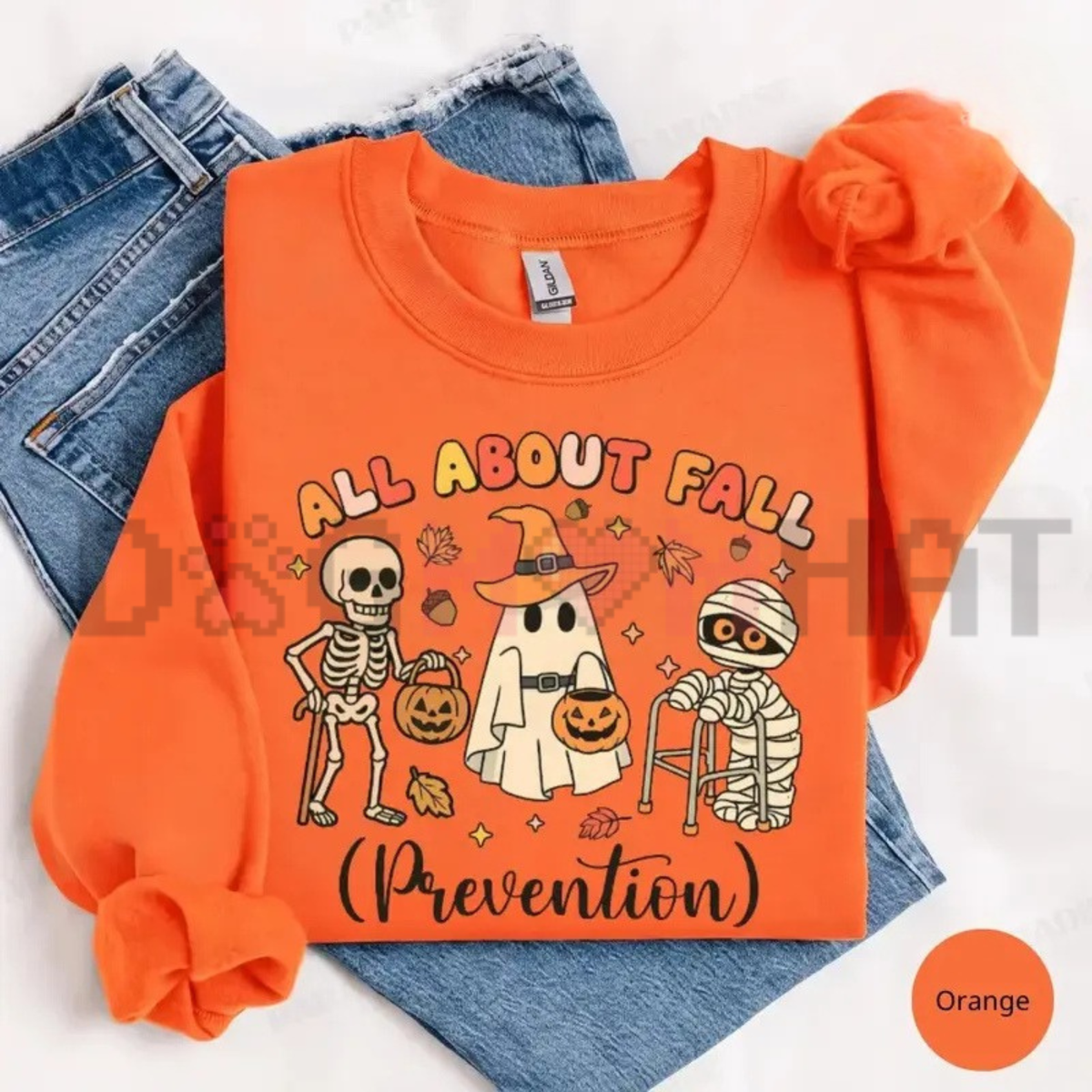 All About Fall Prevention Sweatshirt - Halloween Physical Therapy & Thanksgiving Nurse Crewneck