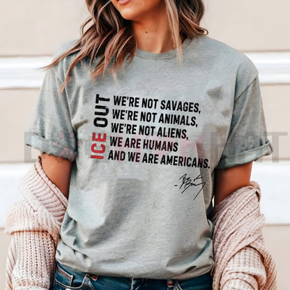 Retro "I.C.E. Out" Political Activist Tee