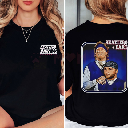 New York Giants Cam Skattebo #26 T-Shirt – Jaxson Dart Rookie Hype Tee