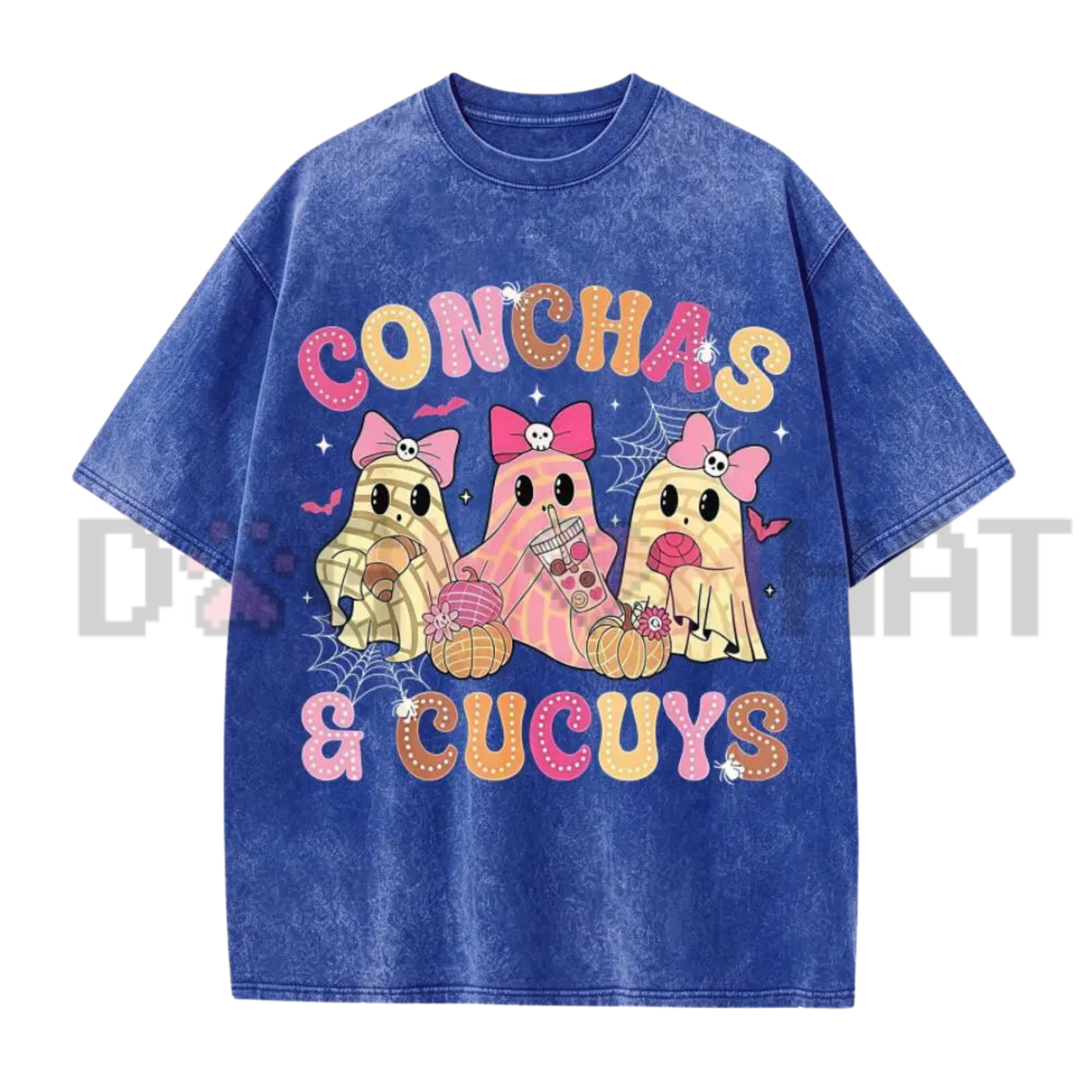 Mexican Ghost Concha T-Shirt - Espooky Vibes Day of the Dead Graphic Tee