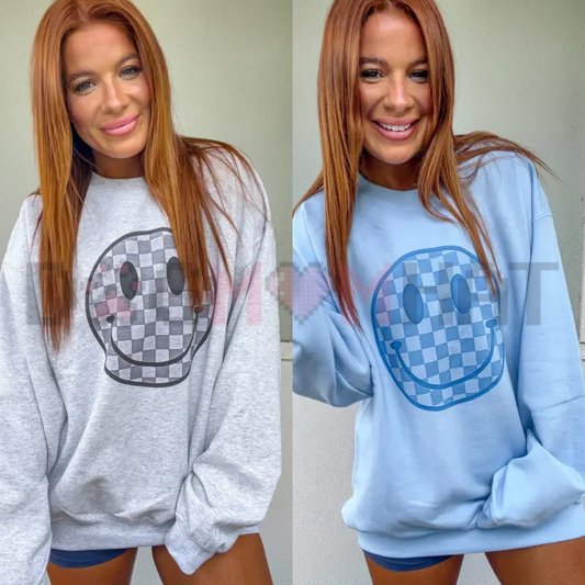 Vibrant Expression Smiley C.O.C. Graphic Sweatshirt - Colorful Pop Art Crewneck Pullover Streetwear Jumpers