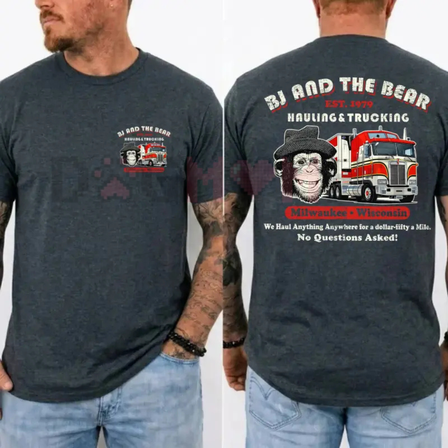 BJ and the Bear Hauling Trucking Ltd Worn-Out Tee