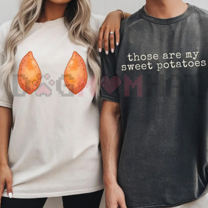 I Give Good Sweet Potato Funny Thanksgiving Matching Graphic T-Shirt