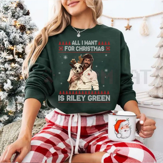 Retro "All I Want For Christmas" Wish Sweatshirt