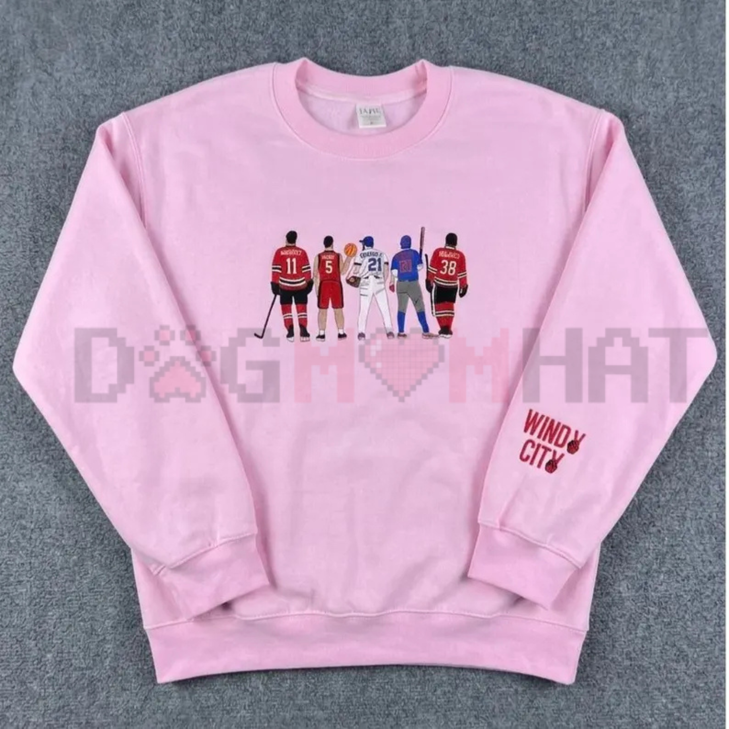 Windy City Embroidered Sweatshirt – Heavyweight Hockey Romance Bookish Pullover
