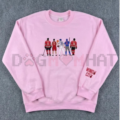 Windy City Embroidered Sweatshirt – Heavyweight Hockey Romance Bookish Pullover