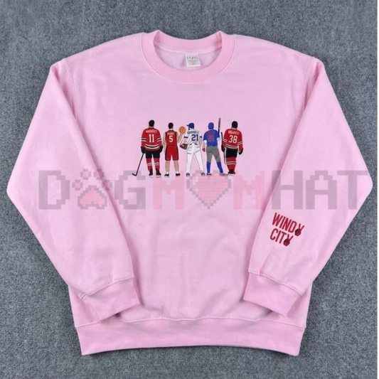 Windy City Embroidered Sweatshirt – Heavyweight Hockey Romance Bookish Pullover