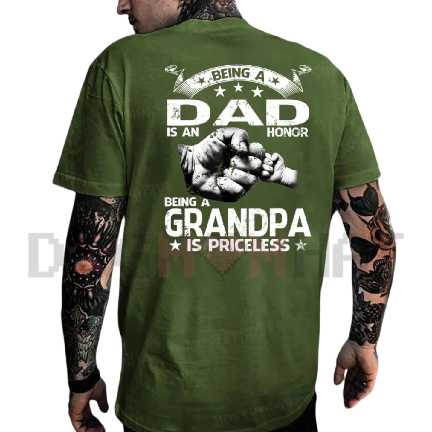 Priceless Patriarch Heritage Graphic Tee - Pure Cotton Dad & Grandpa Honor Unisex Crewneck T-Shirt