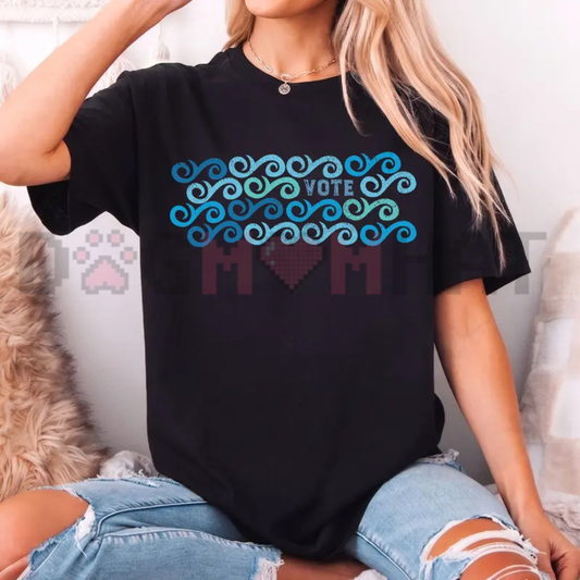 Vote Blue Wave Graphic T-Shirt – Progressive 2026 Election Tee