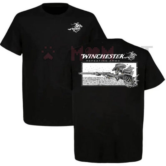 Winchester Repeating Arms T-Shirt – Skeleton Cowboy Graphic Tee, Vintage Western Americana Shirt