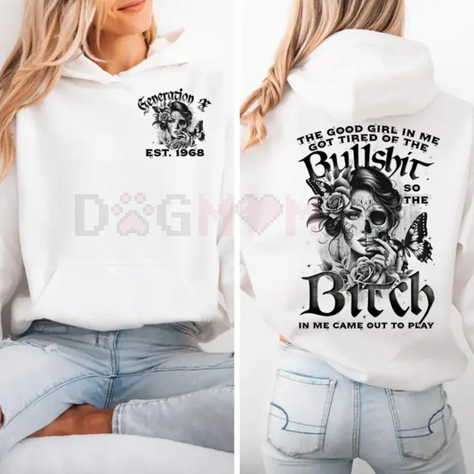Personalized Gen X Skull Hoodie – "Raised on Hose Water and Neglect" FAFO Statement Pullover