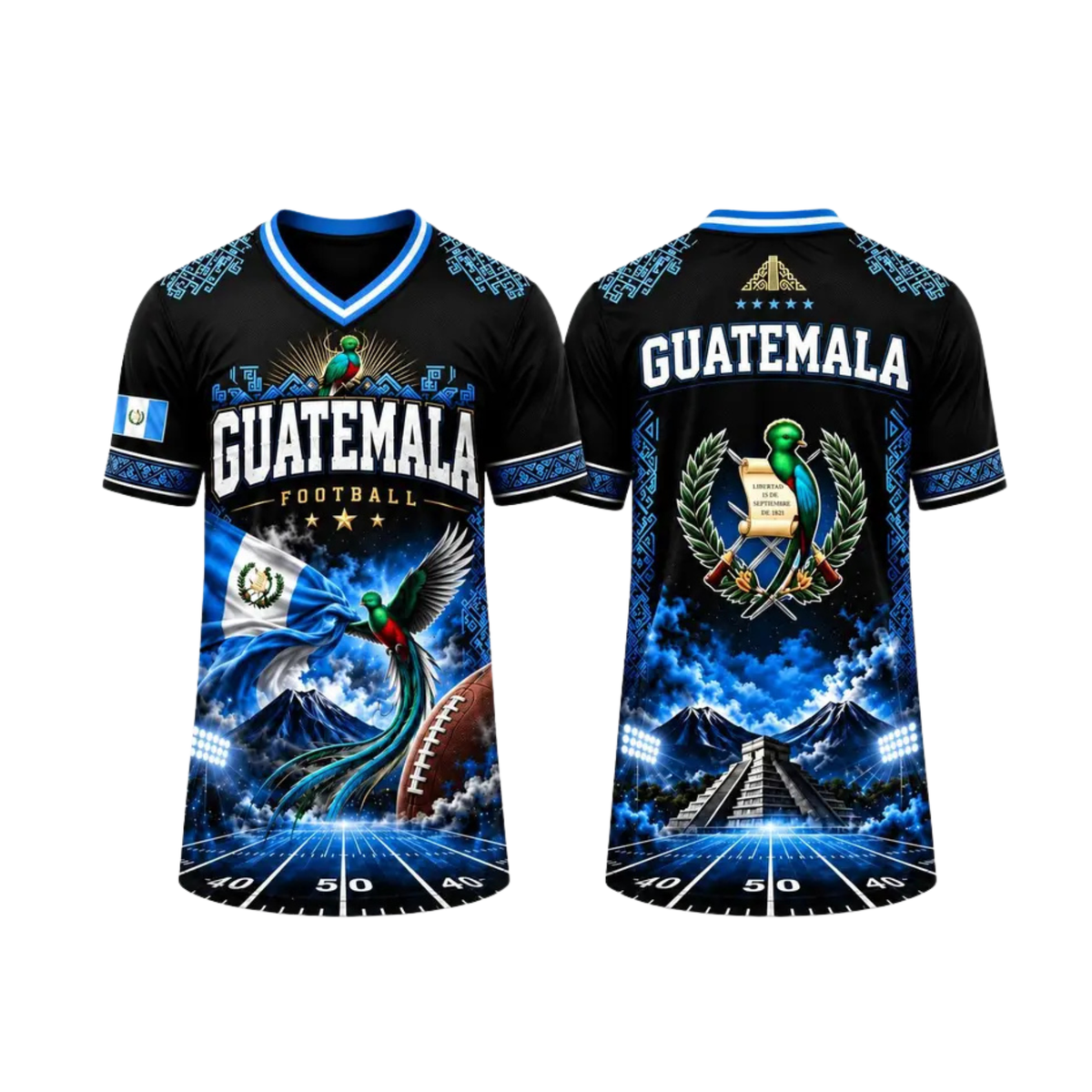 Guatemala National Team Hybrid Mesh Soccer Shirt