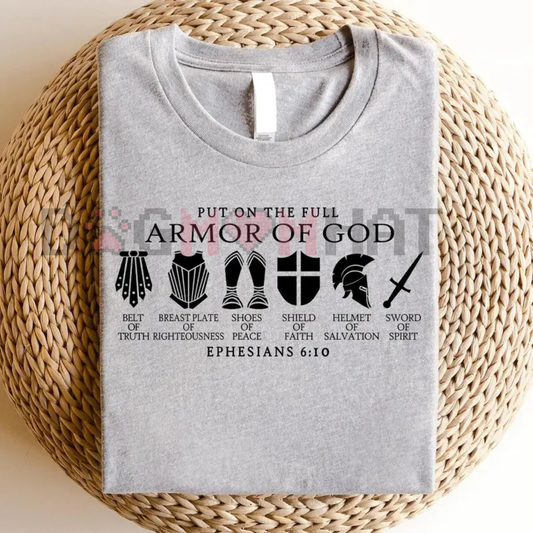 Christian Armor of God Shirt – Catholic Bible Verse Tee, Faith Based Sweatshirt