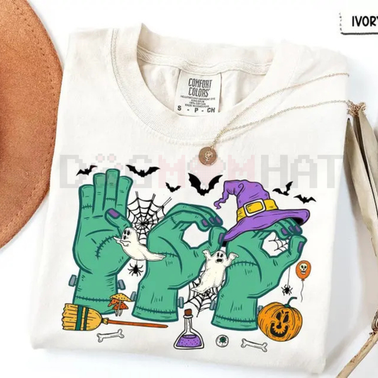 Halloween SPED Teacher T-Shirt – "Boo" in ASL, Autism Teacher Shirt, Special Education Graphic Tees Gift