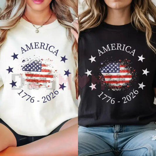 America 250th Anniversary T-Shirt – Vintage 1776 USA Flag Graphic Tee