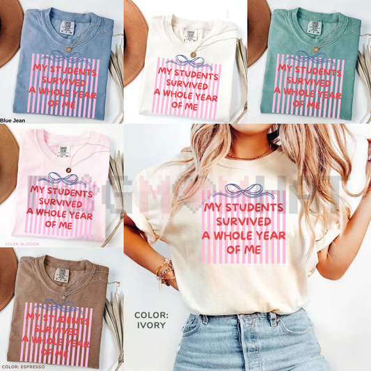 End of Year Teacher T-Shirt – Last Day of School Striped Tee