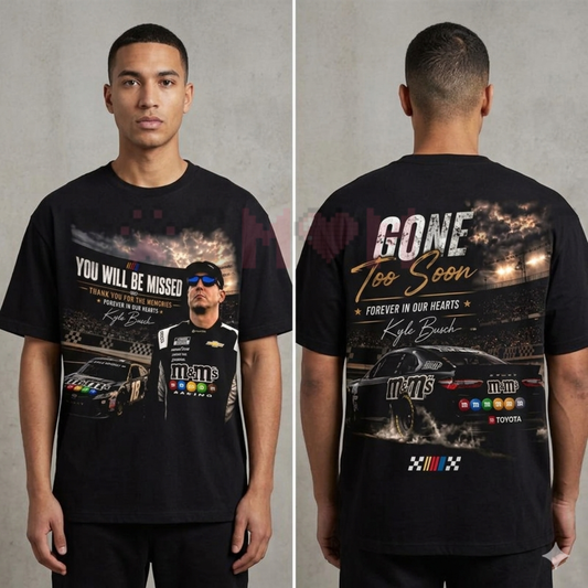 Kyle Busch "RIP Gone Too Soon" Vintage Racing T-Shirt