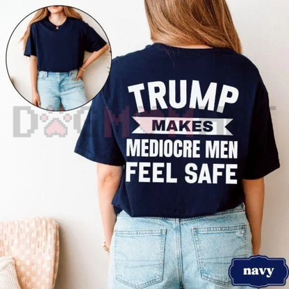 Progressive Satire Back Print Graphic Tee - Funny Political Commentary Pure Cotton Unisex Casual Shirt