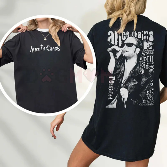 Alice in Chains Tee – Layne Staley Band Rock Music Grunge Tee