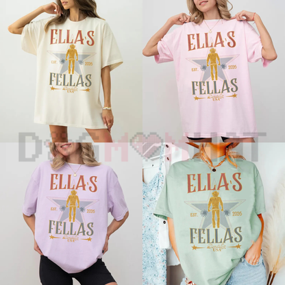"Ella's Fellas" Shirt – Retro Western Cowboy T-Shirt