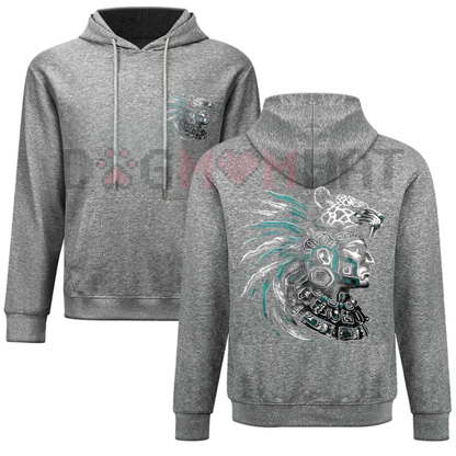 Chicano & Aztec Art Oversized Graphic Hoodie