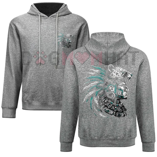 Chicano & Aztec Art Oversized Graphic Hoodie