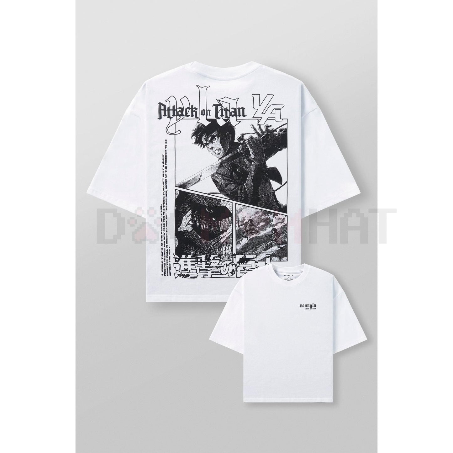 AOT© x YLA  Cropped Tee – Unisex Attack on Titan Manga