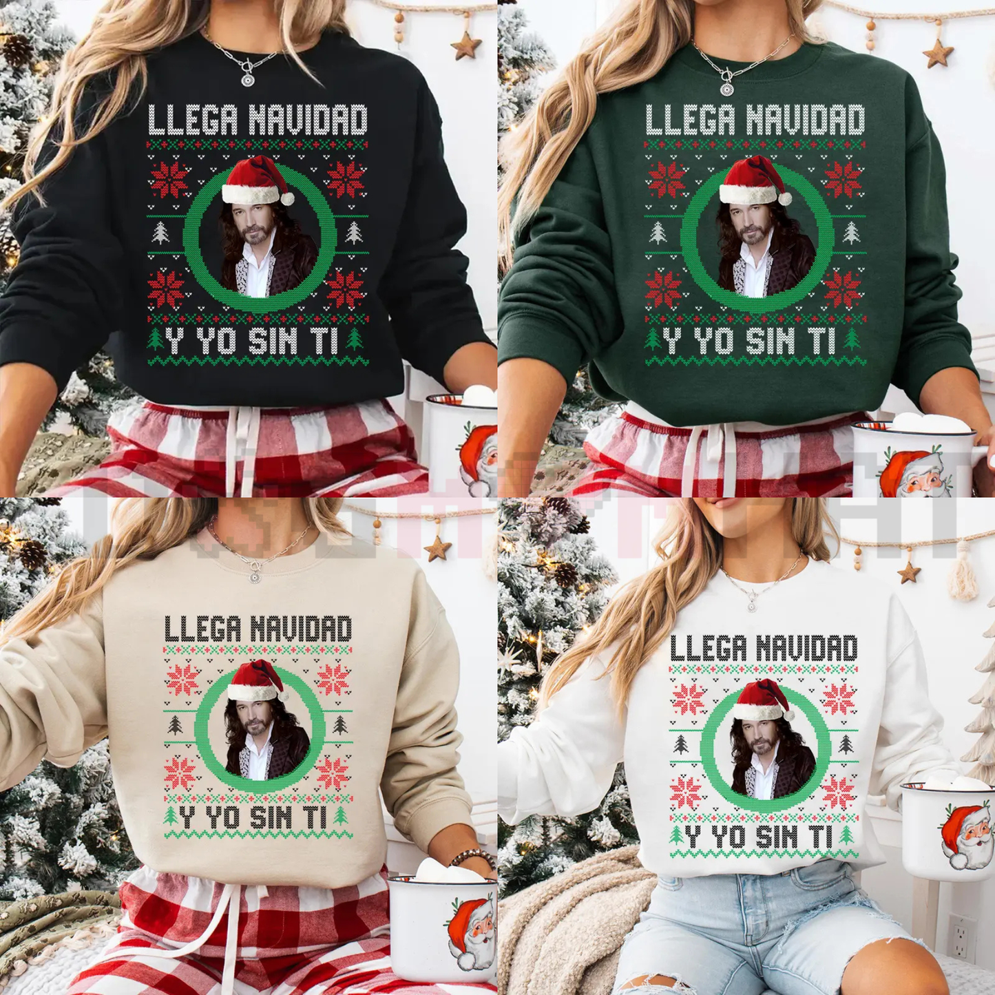 "Llega Navidad Y Yo Sin Ti" Sweatshirt