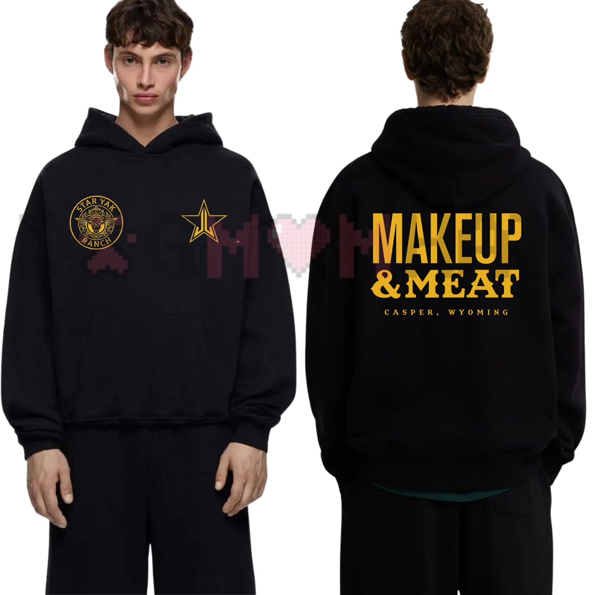 Cosmetic & Carnivore Lifestyle Pullover – Funny Makeup & Meat Graphic Hoodie