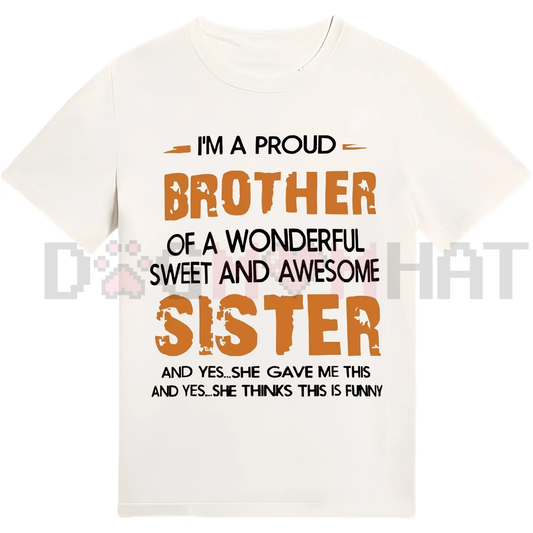 Men's "Brother and Sister" T-Shirt – Proud Sibling Bond Tee