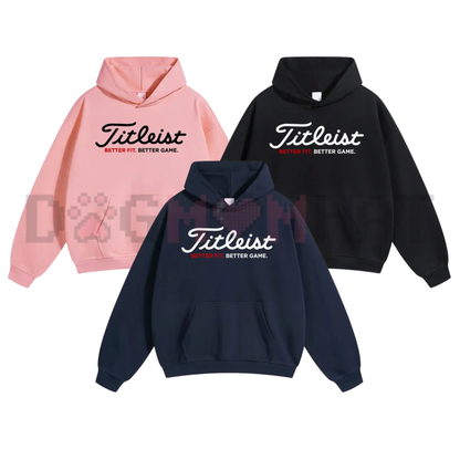 Unisex Hooded Golf Jumper – Performance Long Sleeve Slim Fit Mid-Layer, Casual Sporty Golf Hoodie