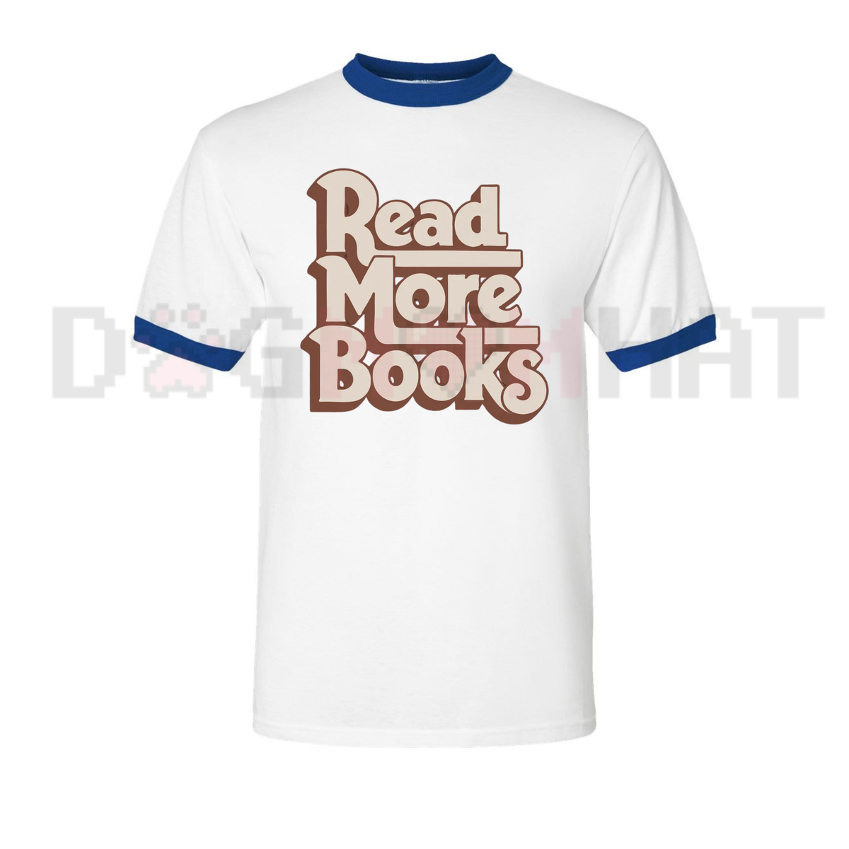Read More Books Vintage Literary Aesthetic Ringer T-Shirt