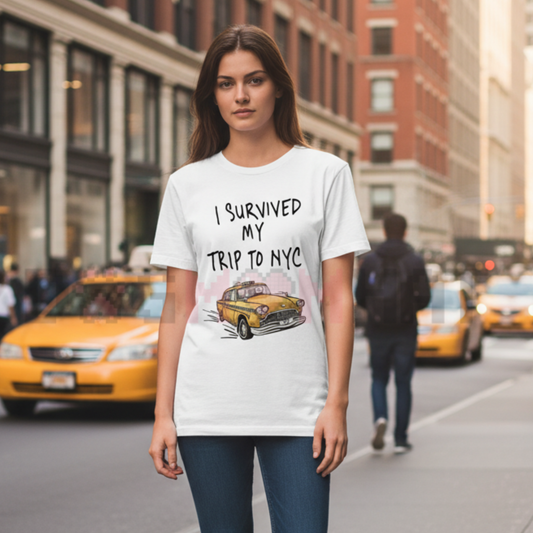 "Tom I Survived My Trip To NYC" Shirt - Movie Pop Culture Graphic Tee