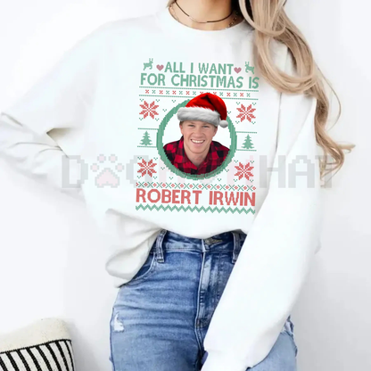 Robert Irwin DWTS 2025 Ugly Christmas Sweatshirt