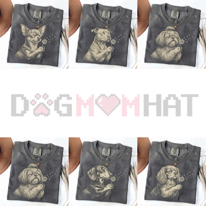 Botanical Dog Breeds & Wildlife Graphic Tee - Vintage Forest Animal Cotton Unisex T-Shirt Gift For Nature Lovers